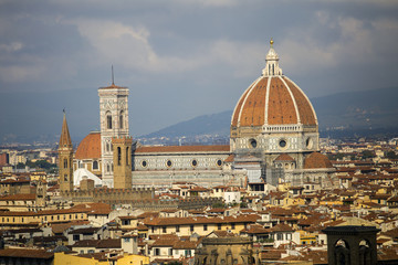 Fototapeta na wymiar Florence from Piazzale Michelangelo