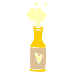 cartoon doodle bottle of beer