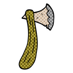 cartoon doodle axe