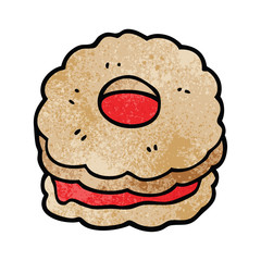 cartoon doodle jammy biscuit