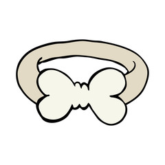 cartoon doodle bow tie