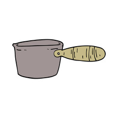 cartoon doodle cooking pan