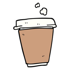 cartoon doodle coffee cup