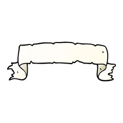 cartoon doodle scroll banner