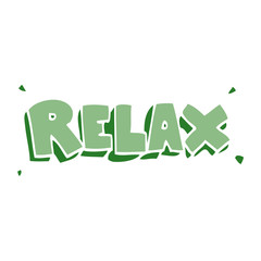 cartoon doodle relax symbol