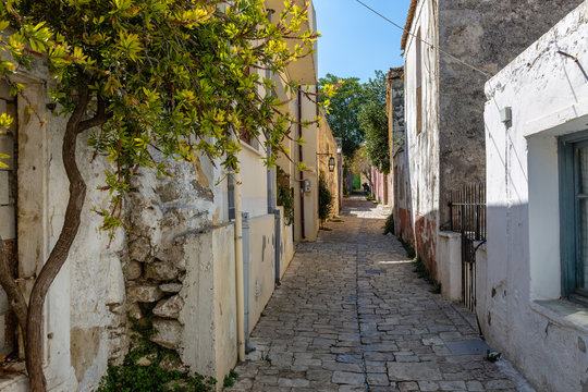 Mountain town of Archanes on the island of Crete