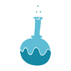 cartoon doodle science tube