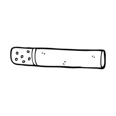 line drawing cartoon cigarette