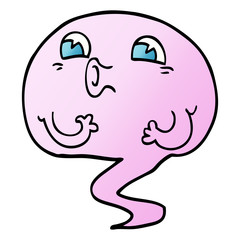 cartoon doodle ghost