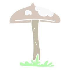 cartoon doodle mushroom