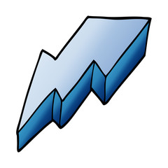 cartoon doodle decorative lightning bolt
