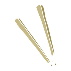 cartoon doodle wooden chopsticks
