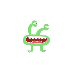 cartoon doodle monster