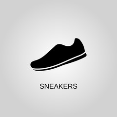 Sneakers icon. Sneakers symbol. Flat design. Stock - Vector illustration