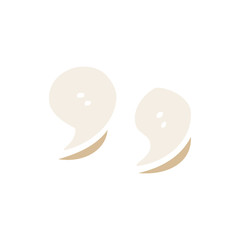 Obraz premium cartoon doodle quotation marks