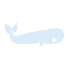 cartoon doodle sea whale