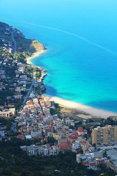 Virgin Mary beach, Palermo, Italy © karnizz