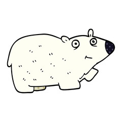 cartoon doodle polar bear
