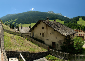Alpine village of Spl&uuml;gen, Grisons