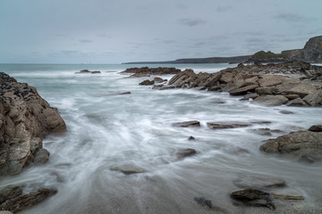 Incoming Tide, Porth Beach, Cornwall