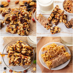healthy eating collage