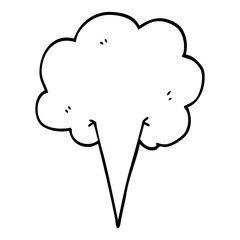 line drawing cartoon gust of air