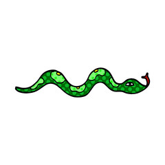 cartoon doodle snake