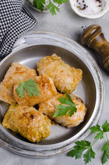 Fried stuffed cabbage