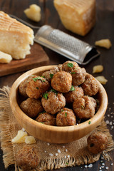 Fresh fried meatballs