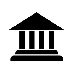 Account balance glyph icon