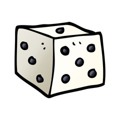 cartoon doodle classic dice