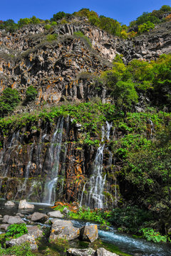 Dashbashi Canyon and Khrami river in Tsalka region, Georgia