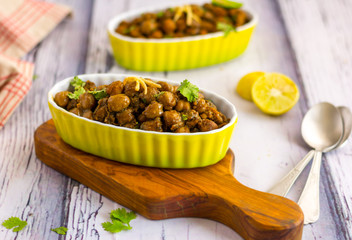 Chana Masala / Chole Bhature / Indian Curry of Chickpeas