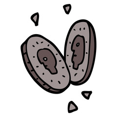 cartoon doodle money coins