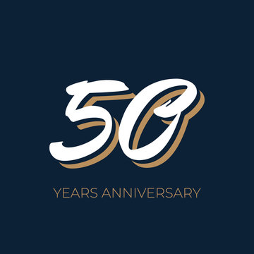 50 years anniversary vector icon, symbol, emblems template design