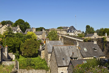Fototapeta na wymiar Medieval town center of Dinan, France