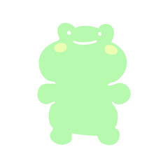 Obraz premium cartoon doodle frog