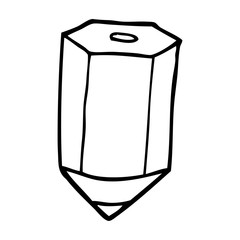 line drawing cartoon colored pencil