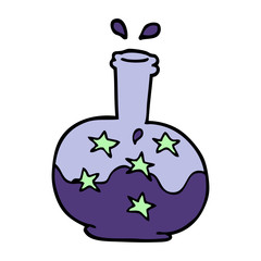 cartoon doodle magic potion