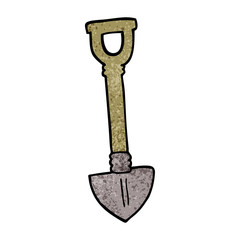 cartoon doodle spade