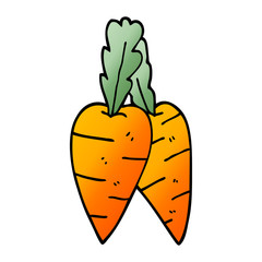cartoon doodle carrots