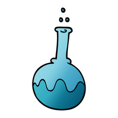 cartoon doodle science tube