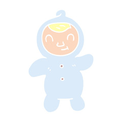 cartoon doodle human baby