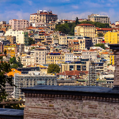 Residential building in the Galata quarter of Istanbul, taken from the Golden Horn.