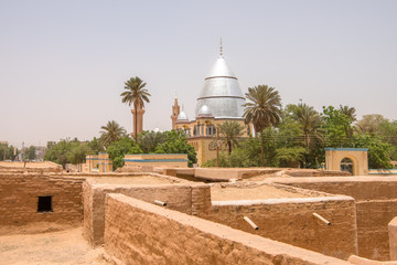 Sudan Khartoum old town city ancient village in capital city of Sudan Khartoum near Omdurman.