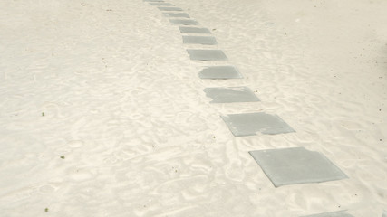 Walkway on the beach