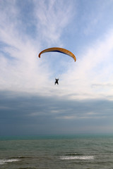 paraglider in the sky