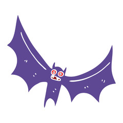 cartoon doodle bat