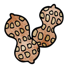 cartoon doodle peanut