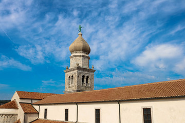 Historical city of Krk on the Island Krk in the Adriatic sea, Croatia